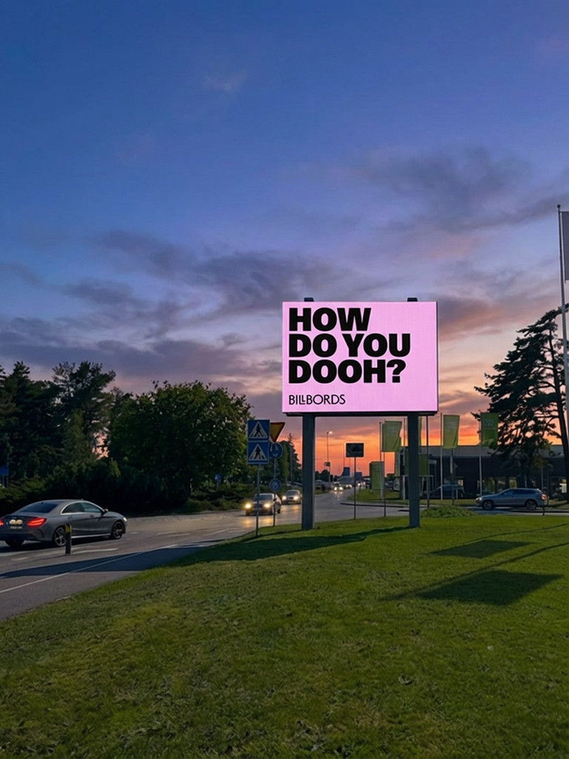 Mörners Väg Söder — digital reklamskärm i Växjö, Mörners Väg