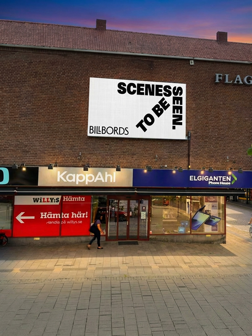 Stora Torget Centrum — digital reklamskärm i Karlshamn