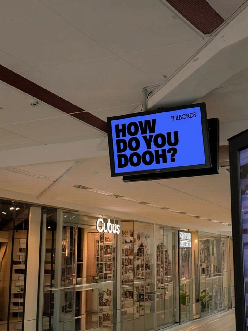 Gallerior & Stora Coop — digital reklamskärm i Karlshamn